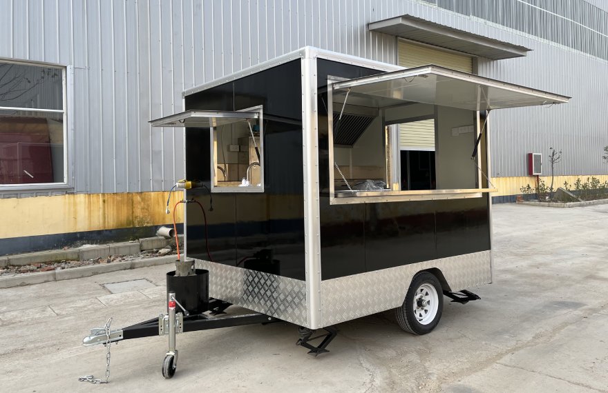 fully equipped hot dog concession trailer